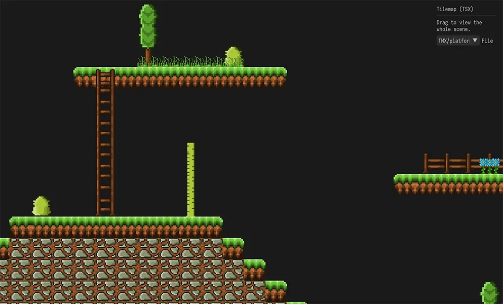 Tiled map rendered in Dora SSR